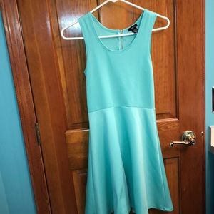 Teal skater dress